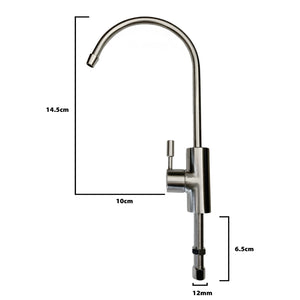 Brushed nickel satin finish drinking water faucet tap with dimensions