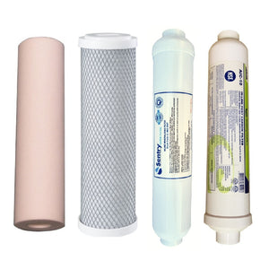 Sentry reverse osmosis filter pack carbon block GAD and  in-line mineralising filters stage 5