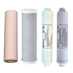 Sentry reverse osmosis filter pack antibacterial silver infused and in-line mineralizing filters stage 5