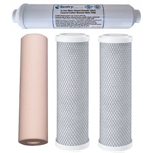 Sentry reverse osmosis RO filter pack antibacterial silver infused carbon block filters stage 5