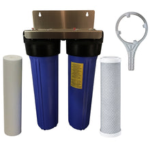 Load image into Gallery viewer, 20&quot;x4.5&quot; Big Blue House Rainwater Tank Water Filters Silver Carbon Filter