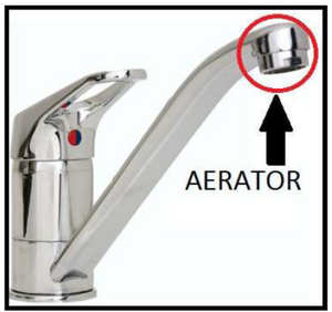 Diverter diagram mixer tap connection aerator