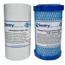 Load image into Gallery viewer, 5&quot;x2.5&quot; Compact Sediment + Carbon Replacement Water Filters