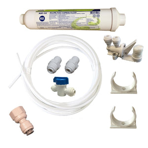 in line fridge filter replacement kit without PRV