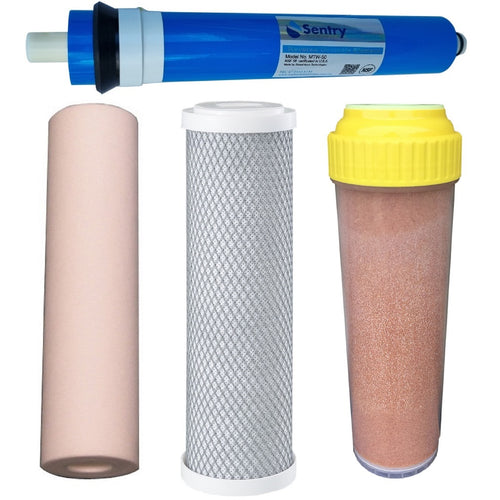 Sentry Water Filters Reverse osmosis RO filter PRO 4DJ replacement filter pack with 50gpd membrane