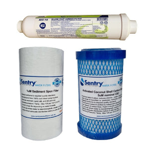 ROC4-G Sentry + Easywell in-line post carbon filter standard volume excludes RO membrane