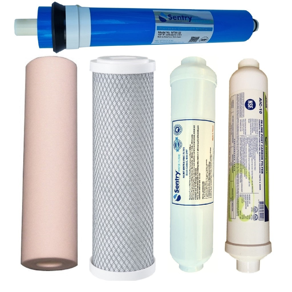 Filter pack reverse osmosis 4 and 5 stage