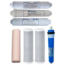 Load image into Gallery viewer, Sentry Water Filters reverse osmosis RO filter packs stage 7 replacement pack with 50gpd membrane