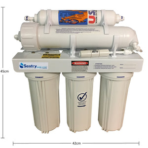 Sentry Water Filters RO Reverse Osmosis stage 5 USA dimensions 