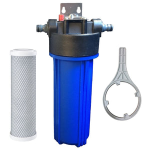 single-bracket-water-filter-blue-caravan-rv-mobile-qld-cairns