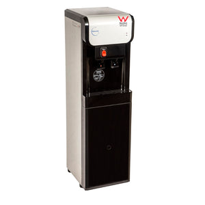 D19 Waterworks black stand alone water cooler hot cold