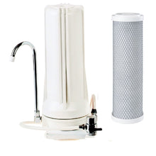 Load image into Gallery viewer, White counter top single dispenser with carbon block filter