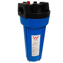 Load image into Gallery viewer, Blue UV Stable 10x2.5 Tank + Outdoor Water Filter Housing | 3/4&quot;BSP [25mm]