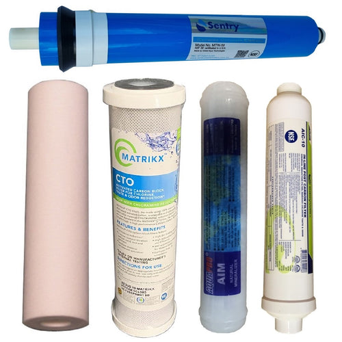 High Volume Reverse Osmosis Membrane Water Filter LRON 4 + 5 Stage RO Filters