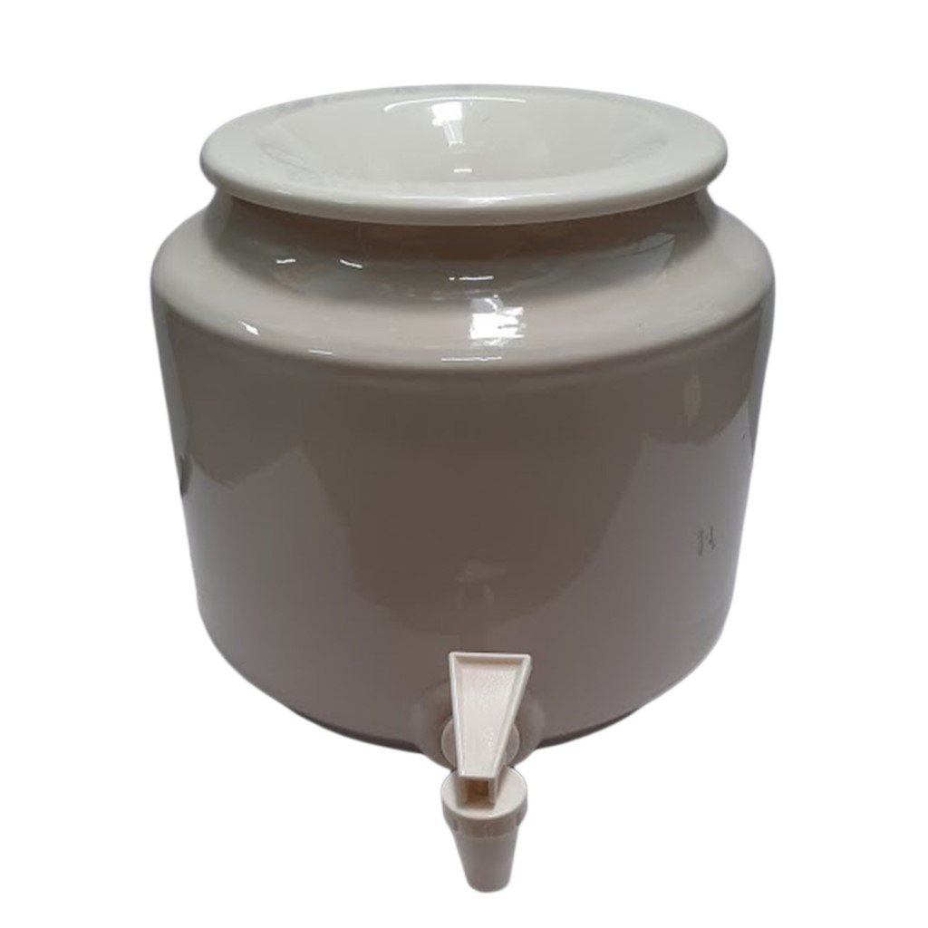 Ceramic Water Works Well | Lead Free Bottle Crock Dispenser | Can Use Filters